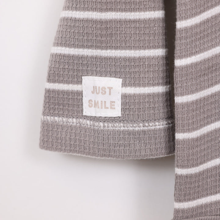 בגד גוף שרוול ארוך בצבע חום