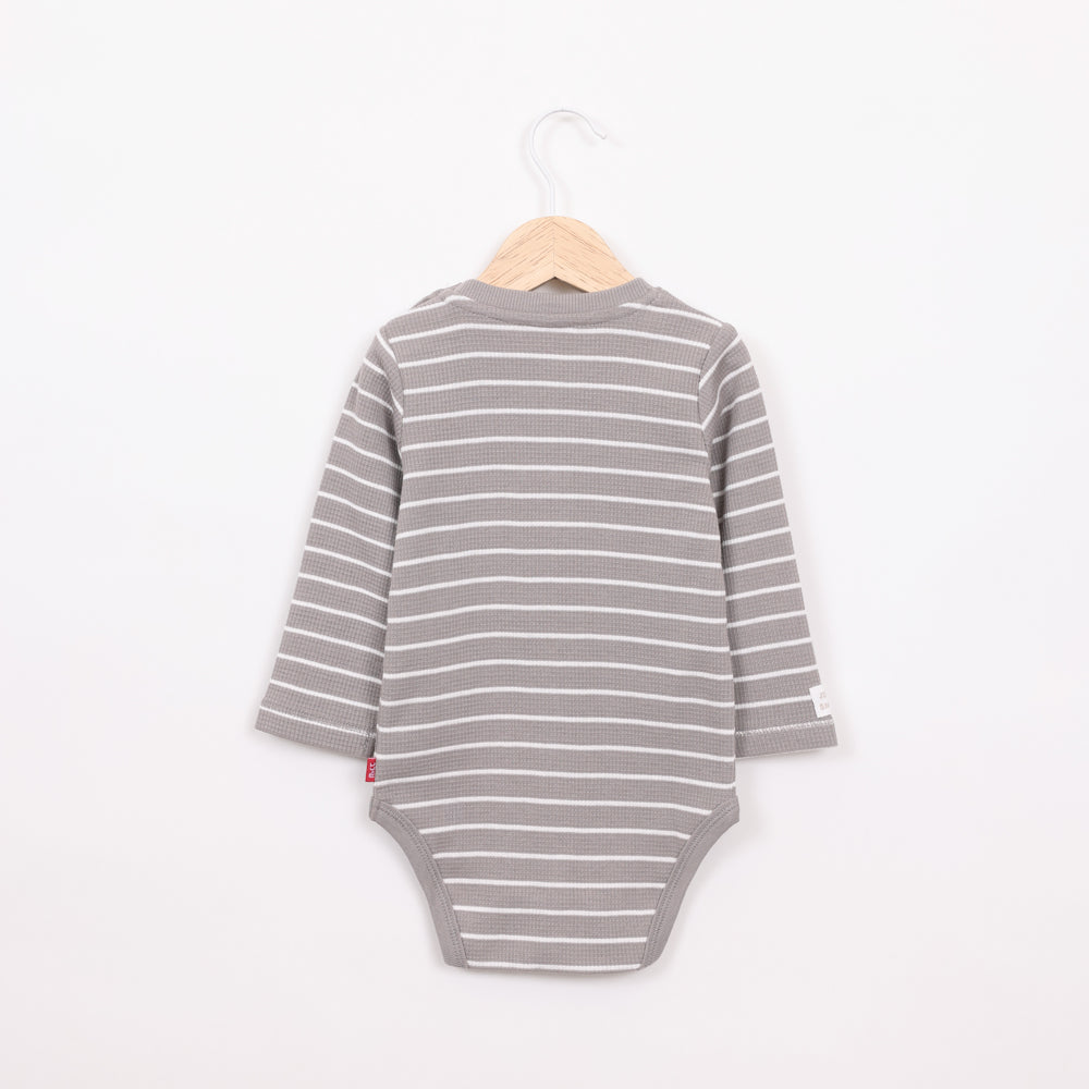 בגד גוף שרוול ארוך בצבע חום