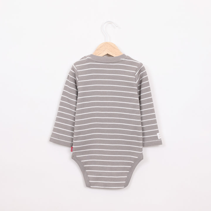 בגד גוף שרוול ארוך בצבע חום