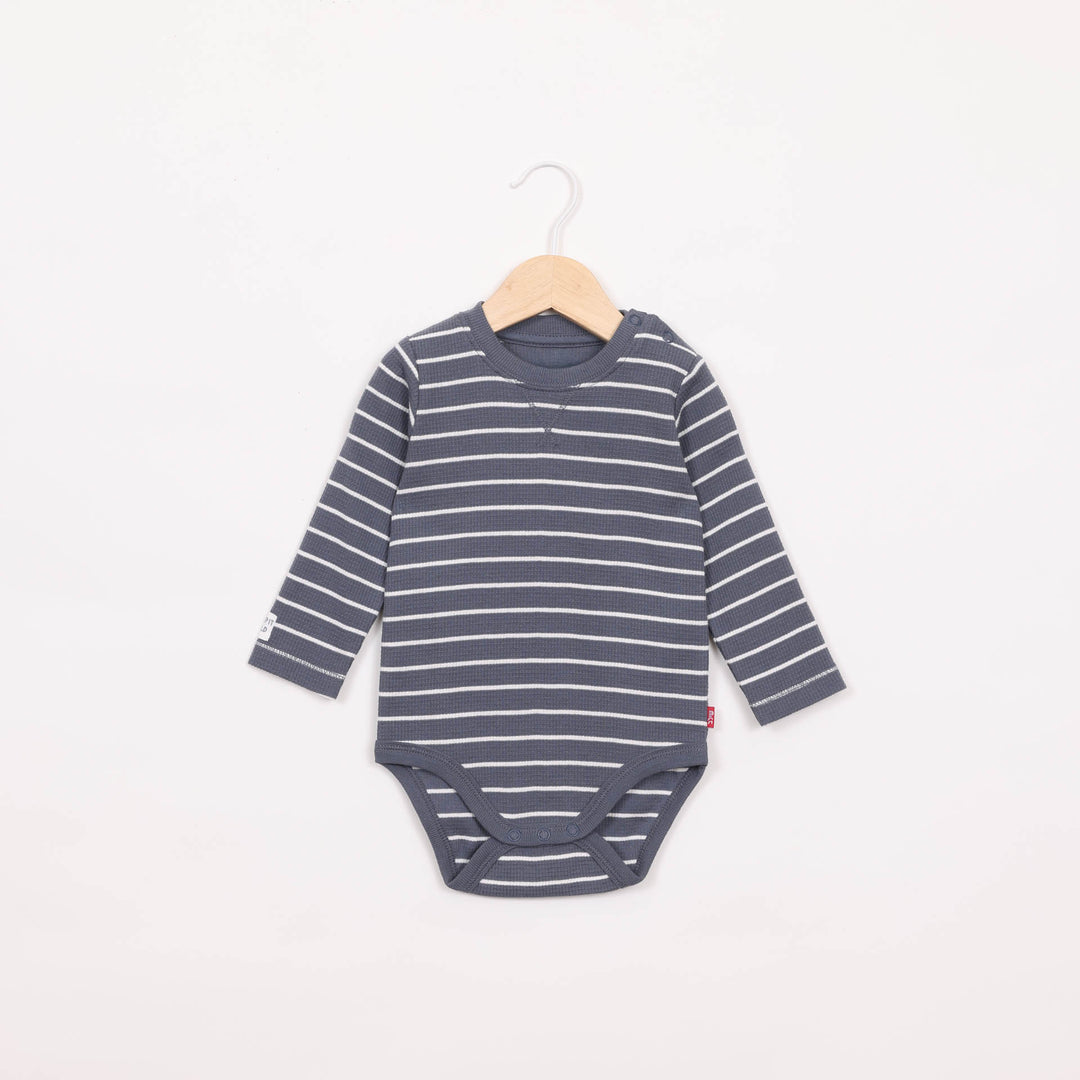 בגד גוף שרוול ארוך בצבע כחול