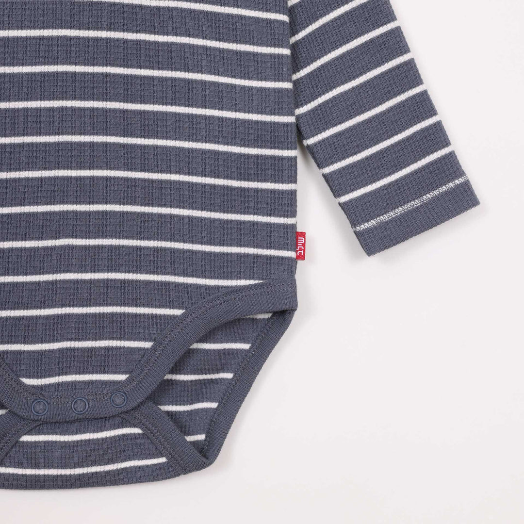 בגד גוף שרוול ארוך בצבע כחול