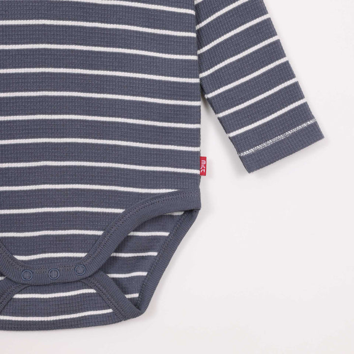 בגד גוף שרוול ארוך בצבע כחול