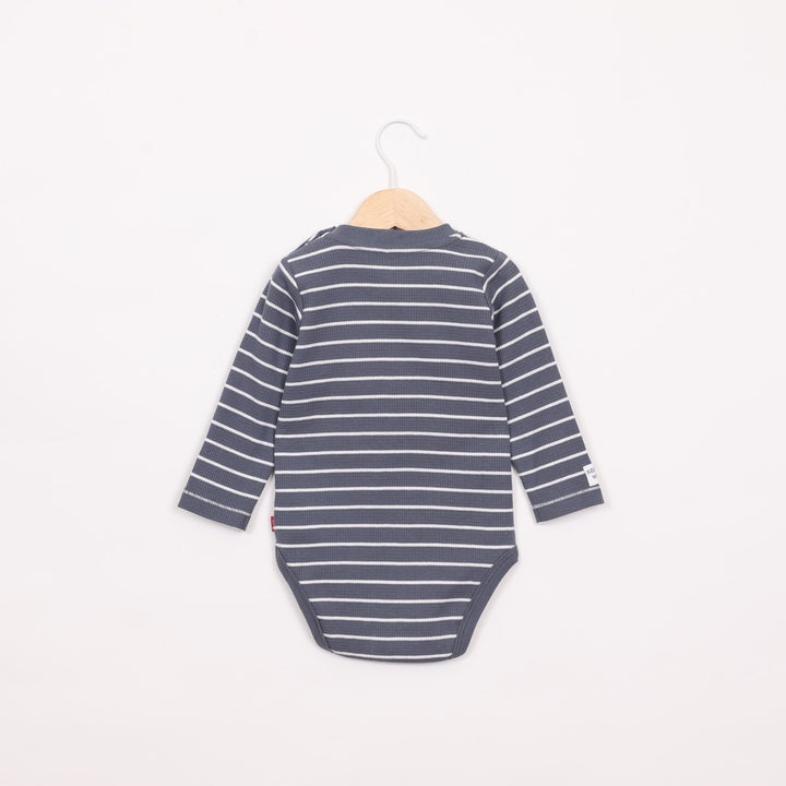 בגד גוף שרוול ארוך בצבע כחול