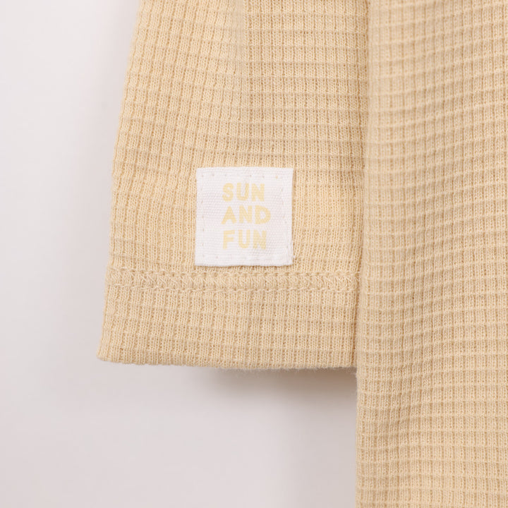 בגד גוף שרוול ארוך בצבע חרדל