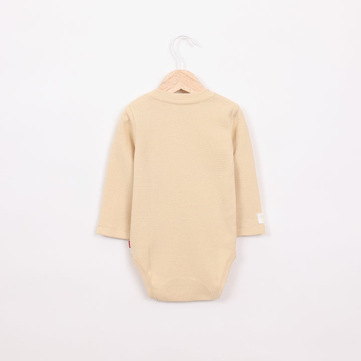 בגד גוף שרוול ארוך בצבע חרדל