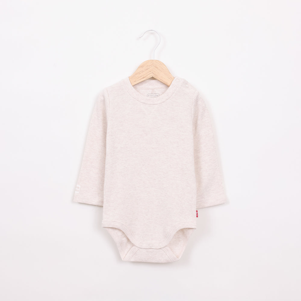 בגד גוף שרוול ארוך בצבע שמנת