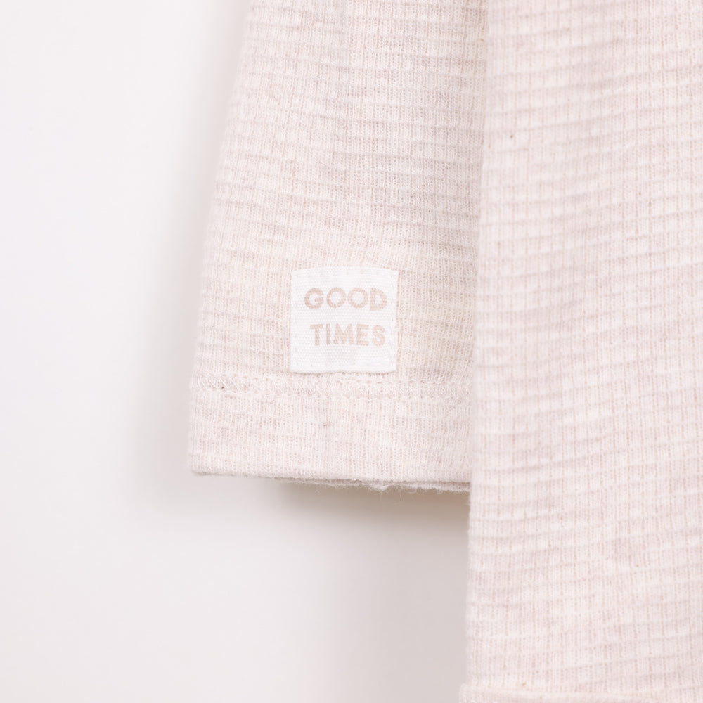 בגד גוף שרוול ארוך בצבע שמנת