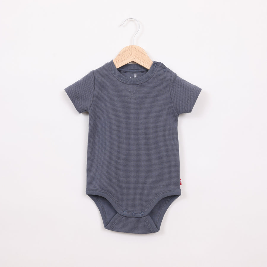 בגד גוף שרוול קצר בגוון כחול נייבי