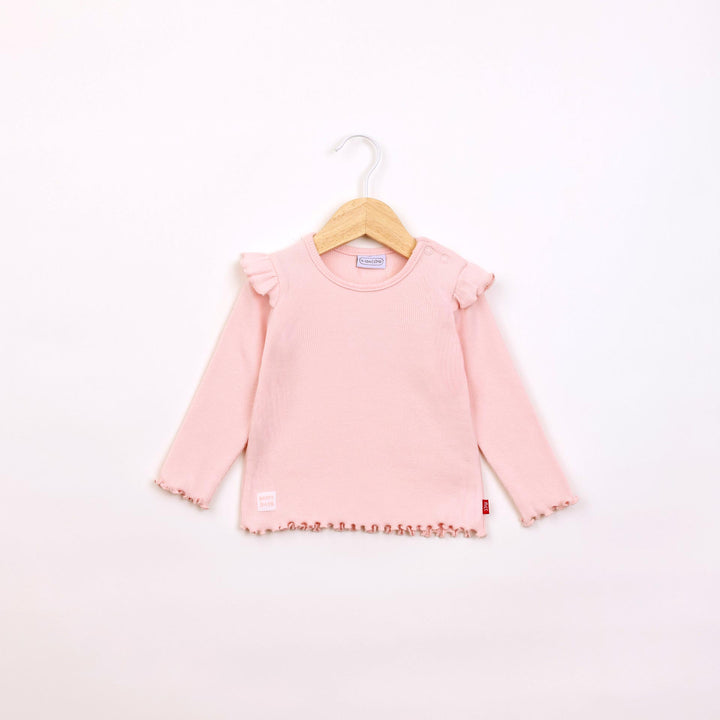 חולצה ארוכה בגוון ורוד