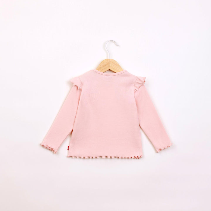 חולצה ארוכה בגוון ורוד