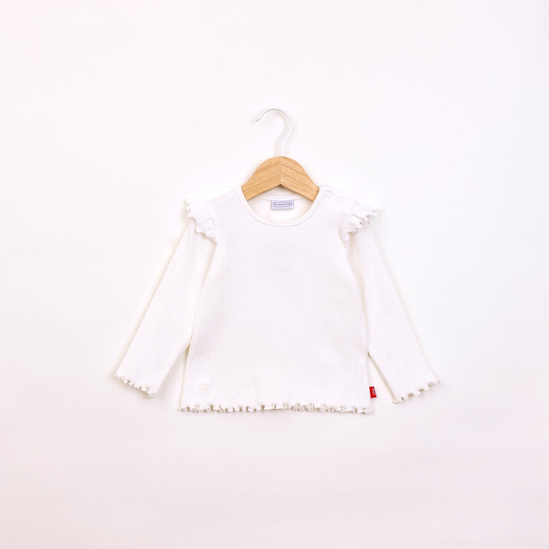 חולצה ארוכה בגוון שמנת