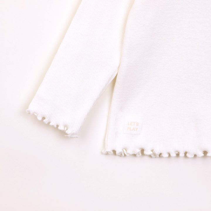 חולצה ארוכה בגוון שמנת