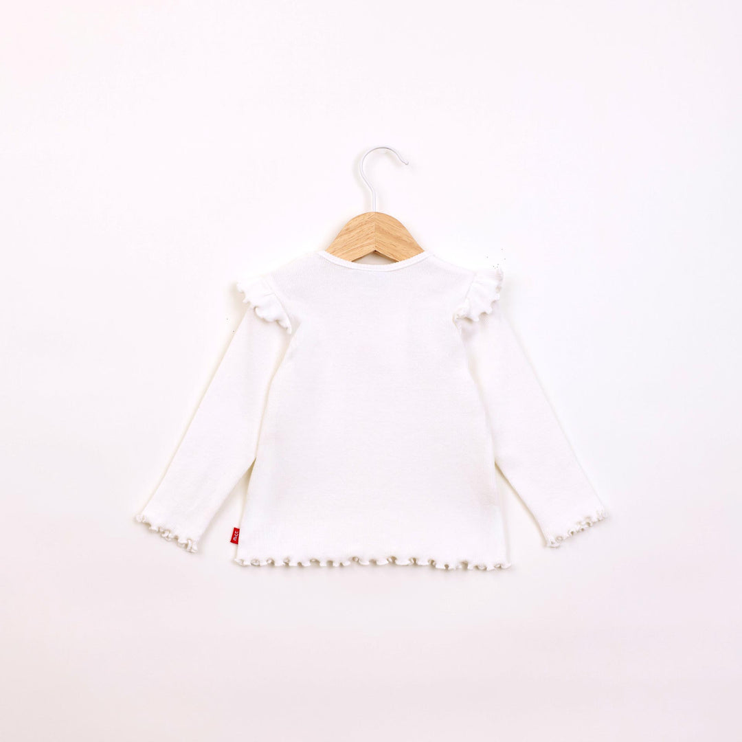 חולצה ארוכה בגוון שמנת