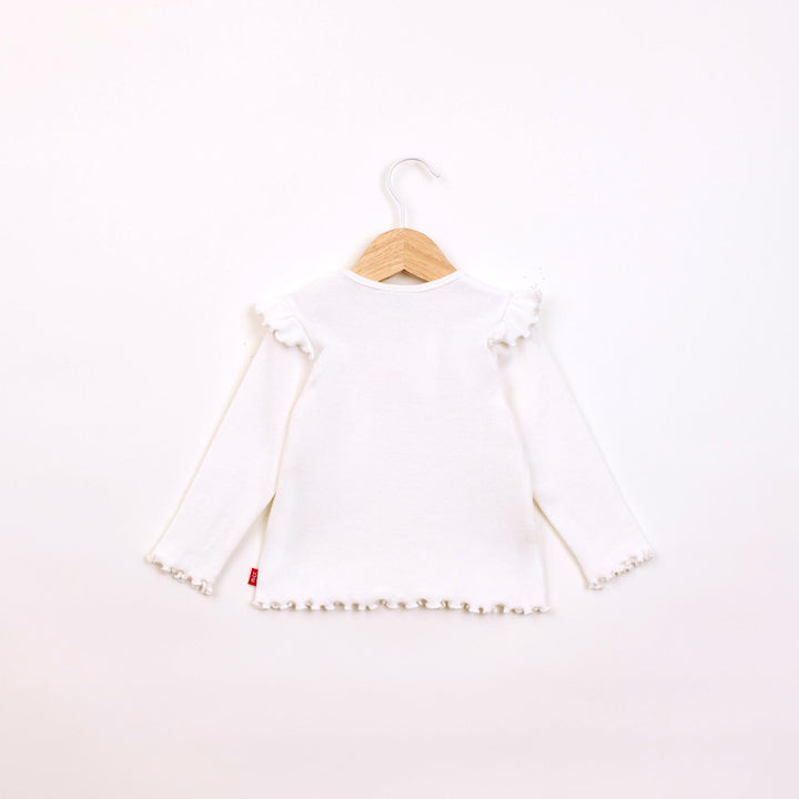 חולצה ארוכה בגוון שמנת