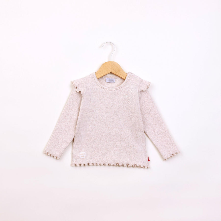 חולצה ארוכה בגוון קרם