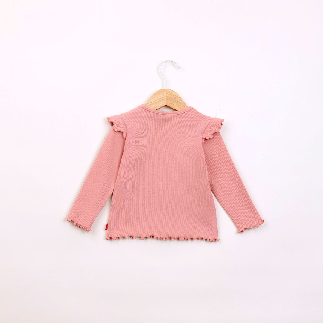 חולצה ארוכה בגוון ורוד כהה