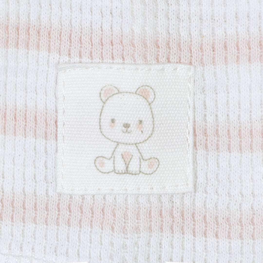 בגד גוף פסים ורוד