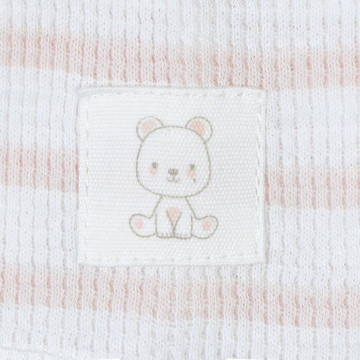 בגד גוף פסים ורוד