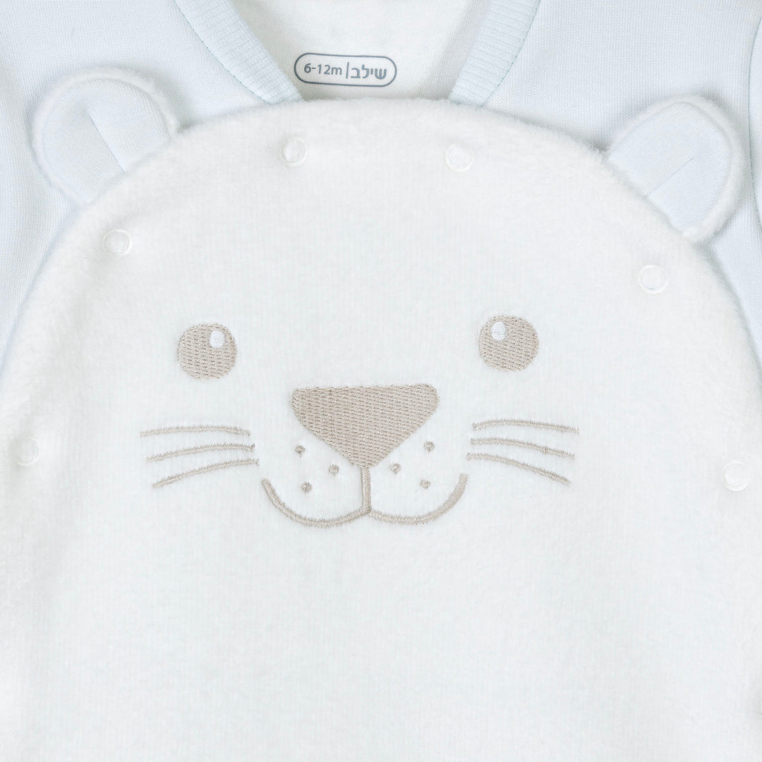 אוברול חיות צבע תכלת