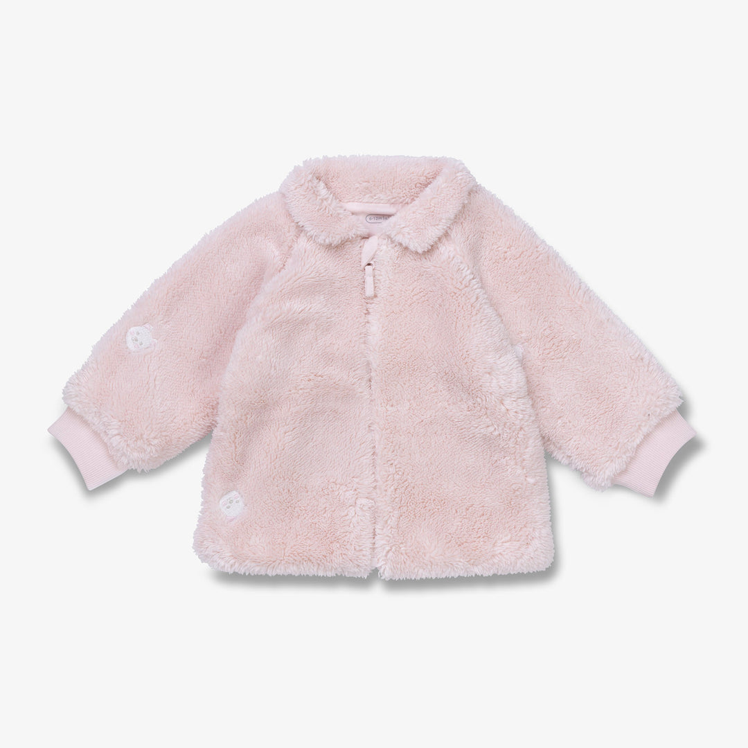 חליפת פרווה ורודה