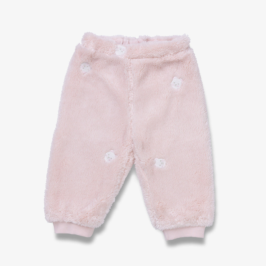 חליפת פרווה ורודה