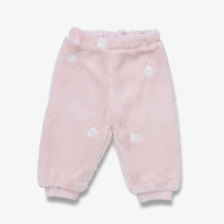 חליפת פרווה ורודה