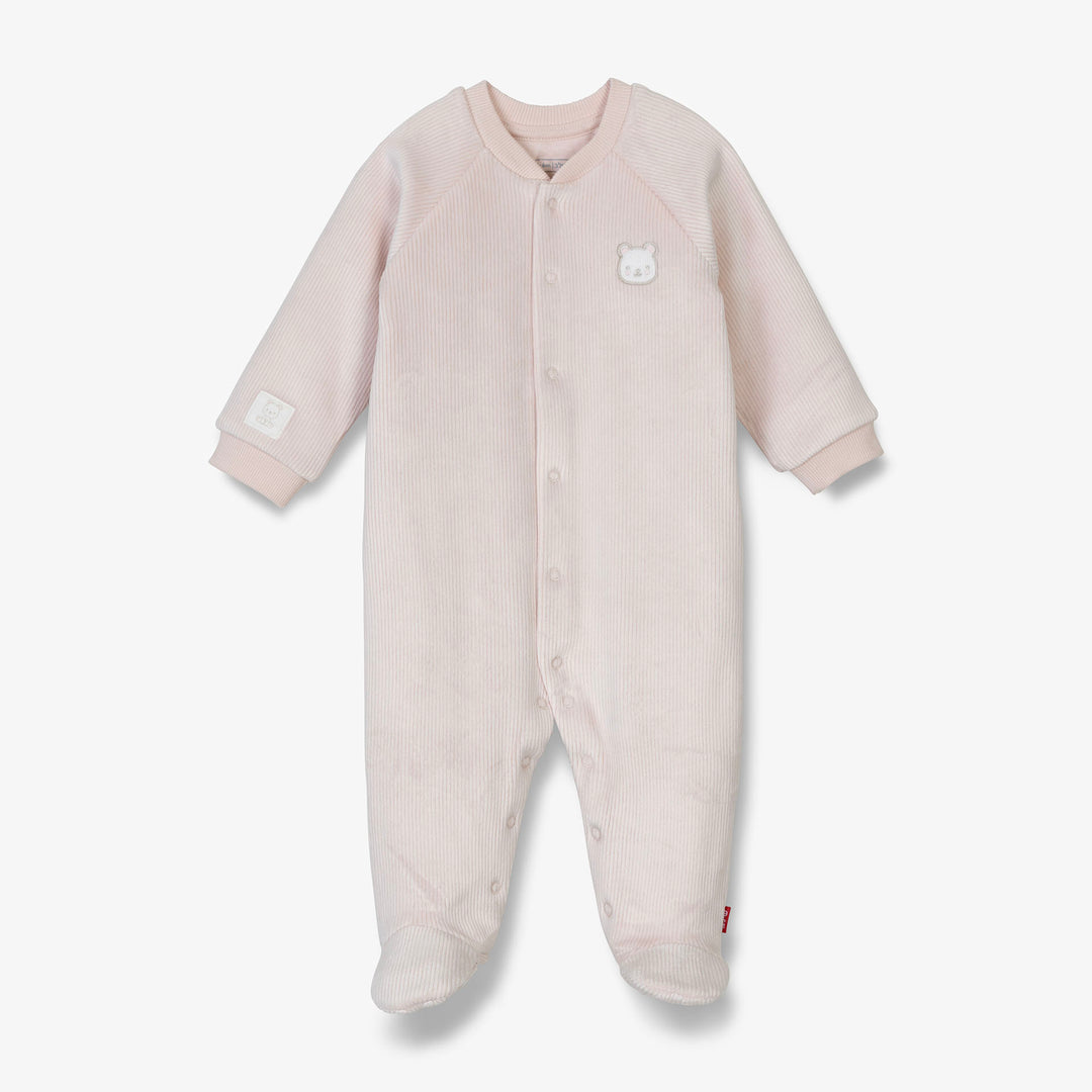 אוברול קטיפה ורוד