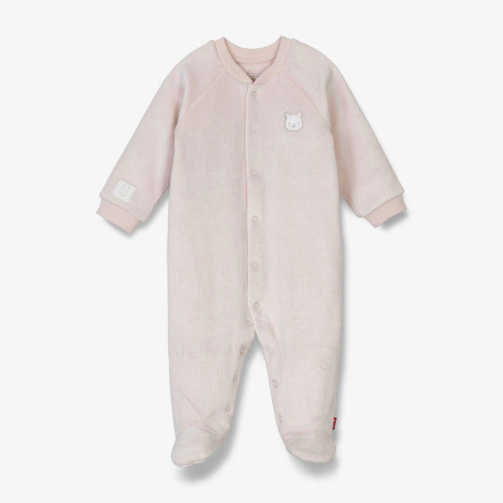 אוברול קטיפה ורוד