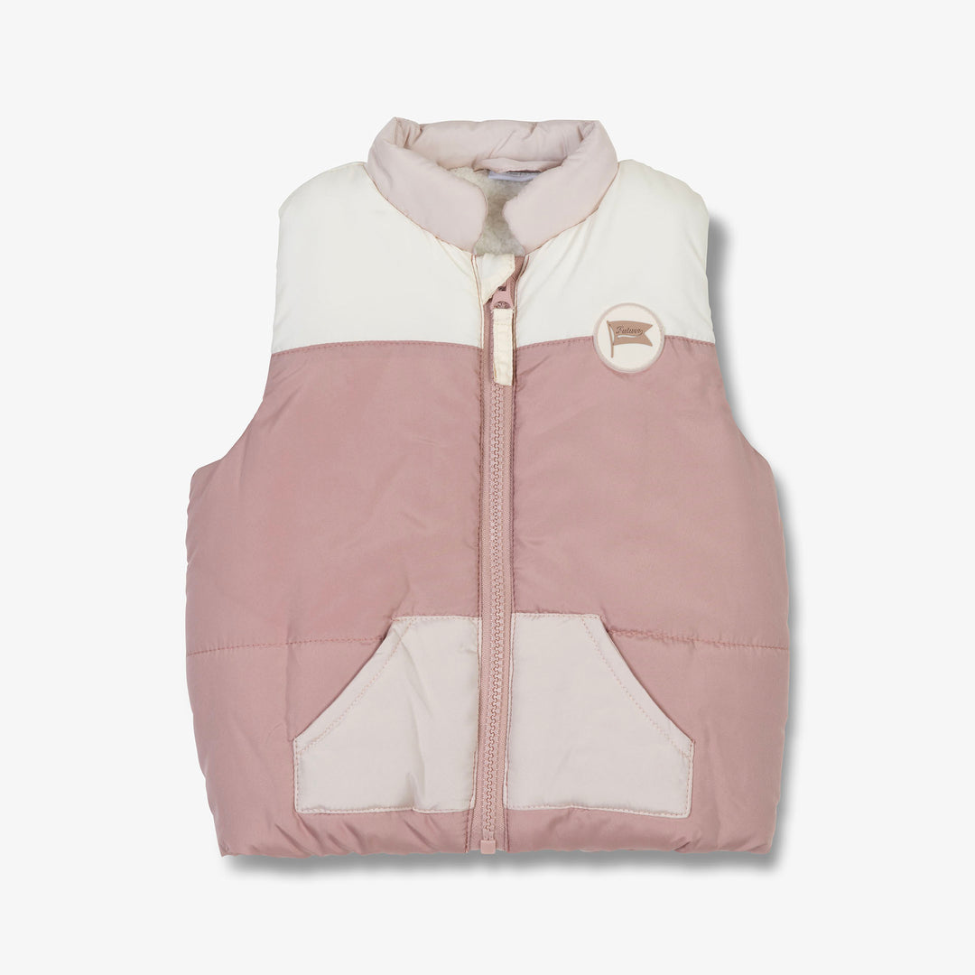 וסט מרופד צבע רוז