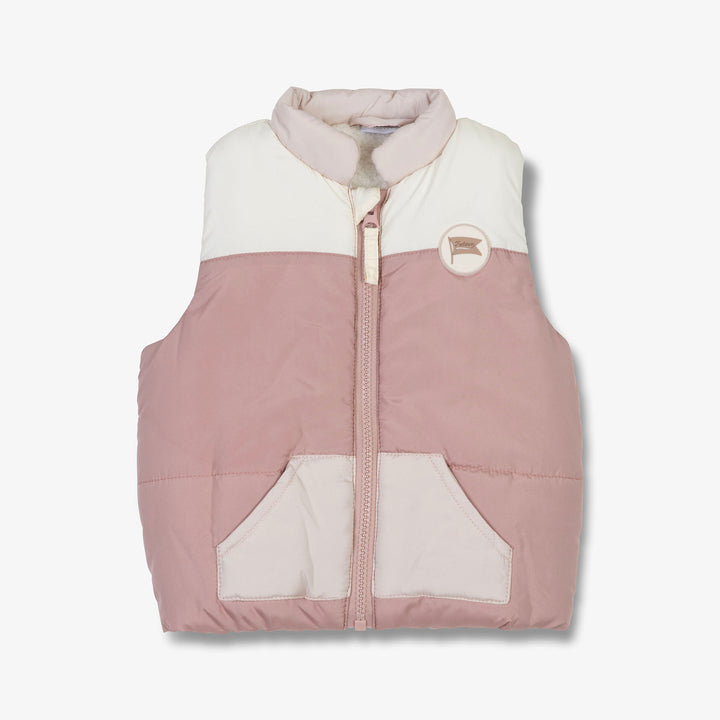 וסט מרופד צבע רוז