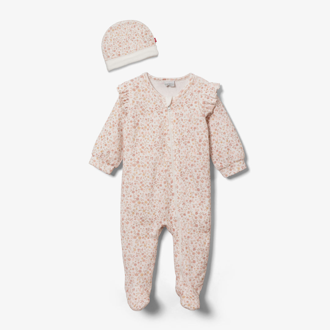 אבורוך רגליות פרחוני וכובע