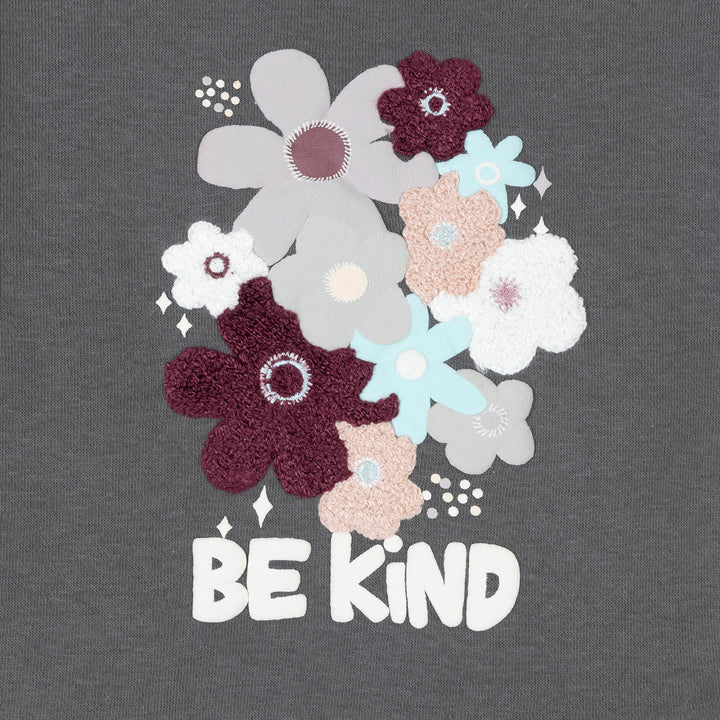 שמלת פוטר הדפס פרחים פרווה