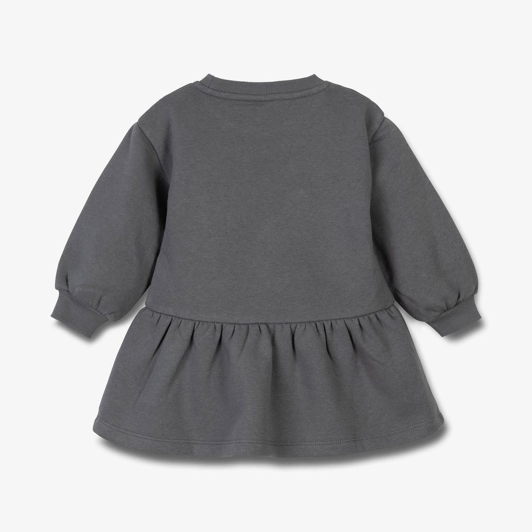 שמלת פוטר הדפס פרחים פרווה