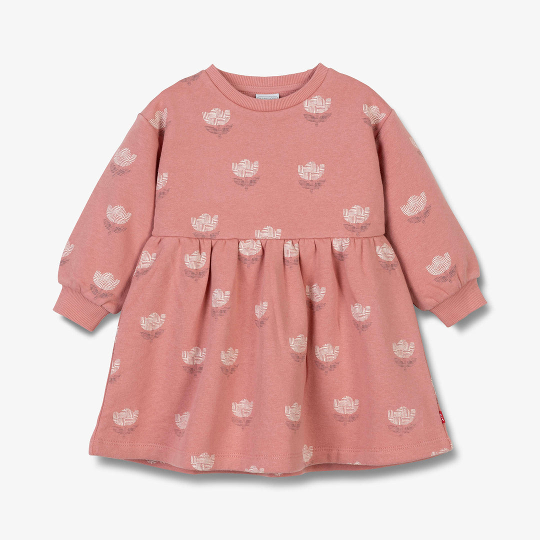 שמלת פוטר הדפס פרחים