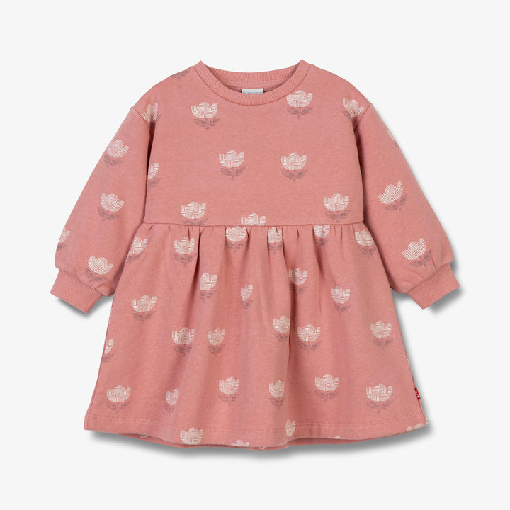 שמלת פוטר הדפס פרחים