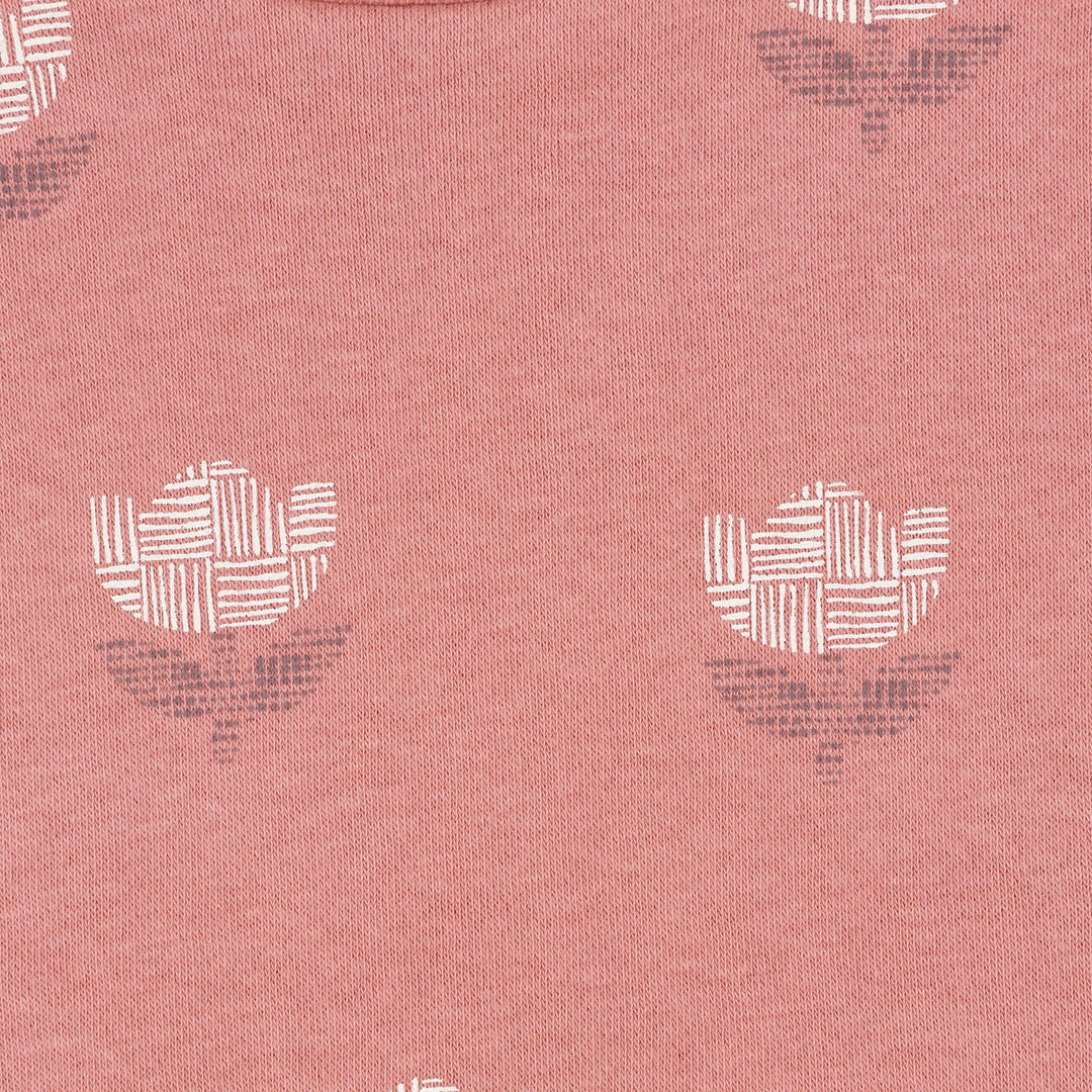 שמלת פוטר הדפס פרחים