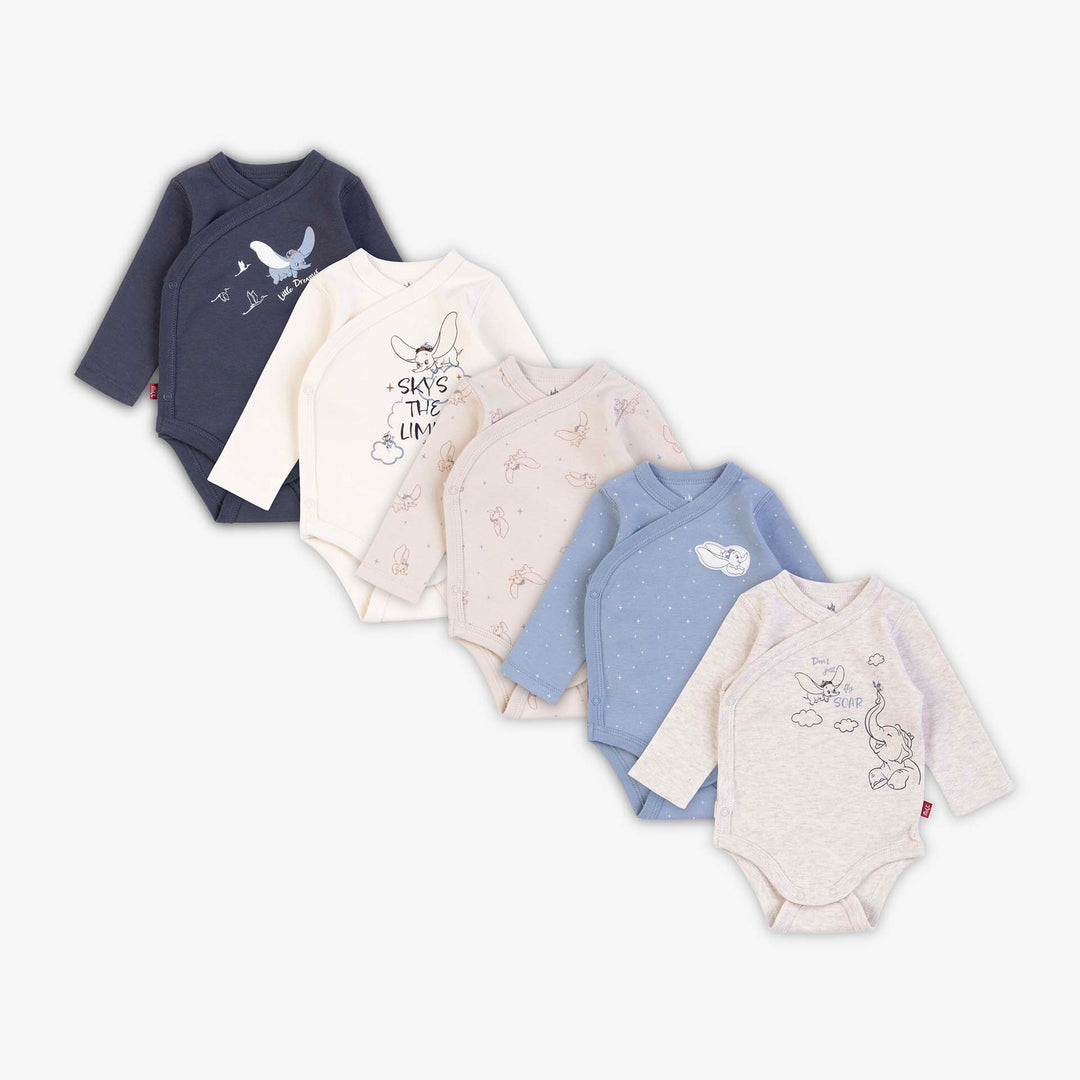 מארז 5 בגדי גוף מעטפת בנים