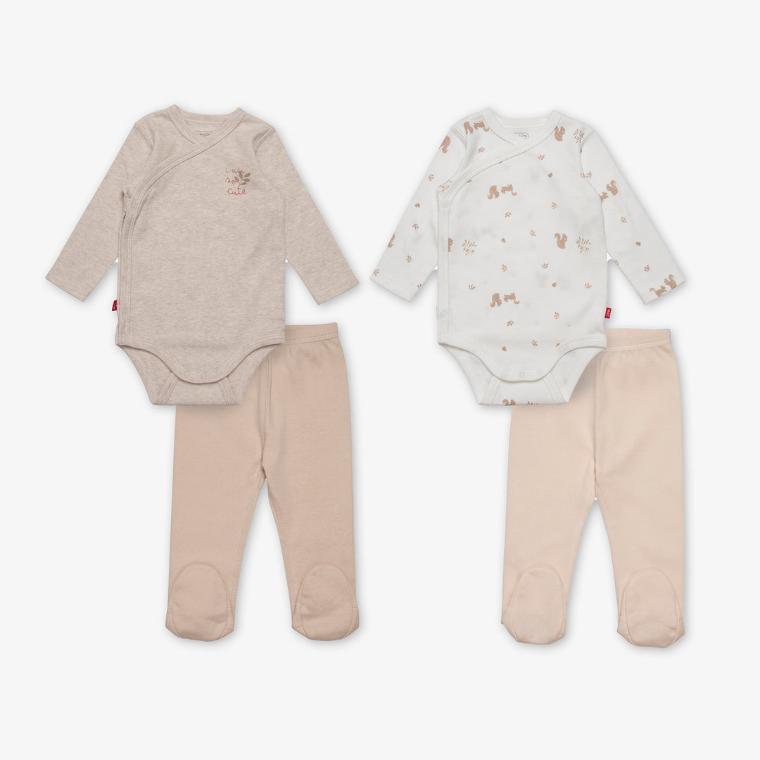 מארז זוג בגדי גוף ורגליות