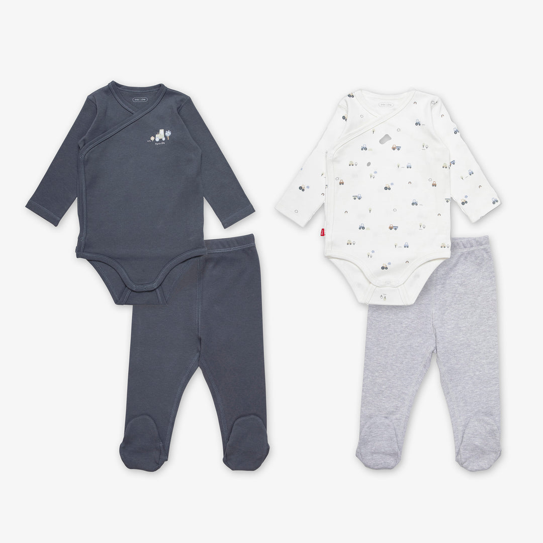 מארז זוג בגדי גוף ורגליות