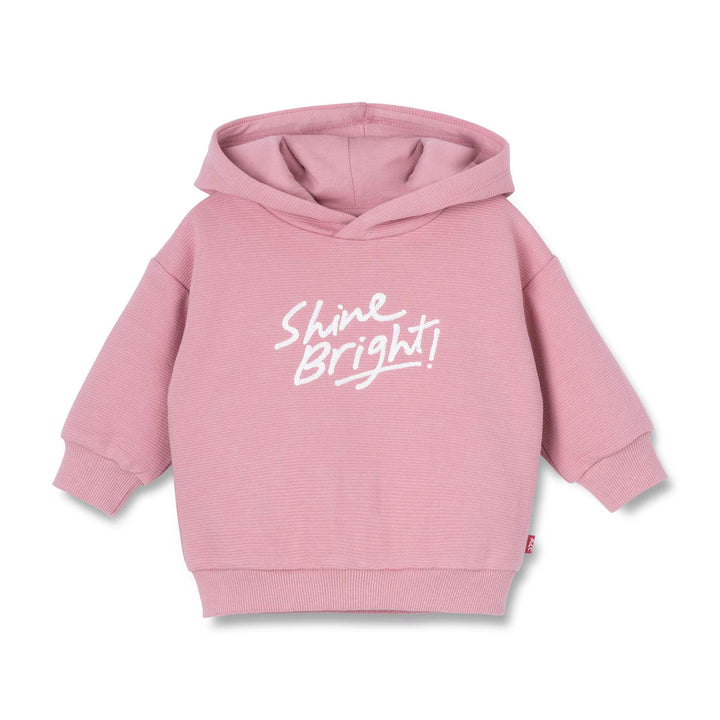 סוויטשירט קפוצ'ון ורוד