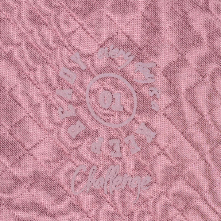 סוויטשירט עם טקסטורה צבע סגול