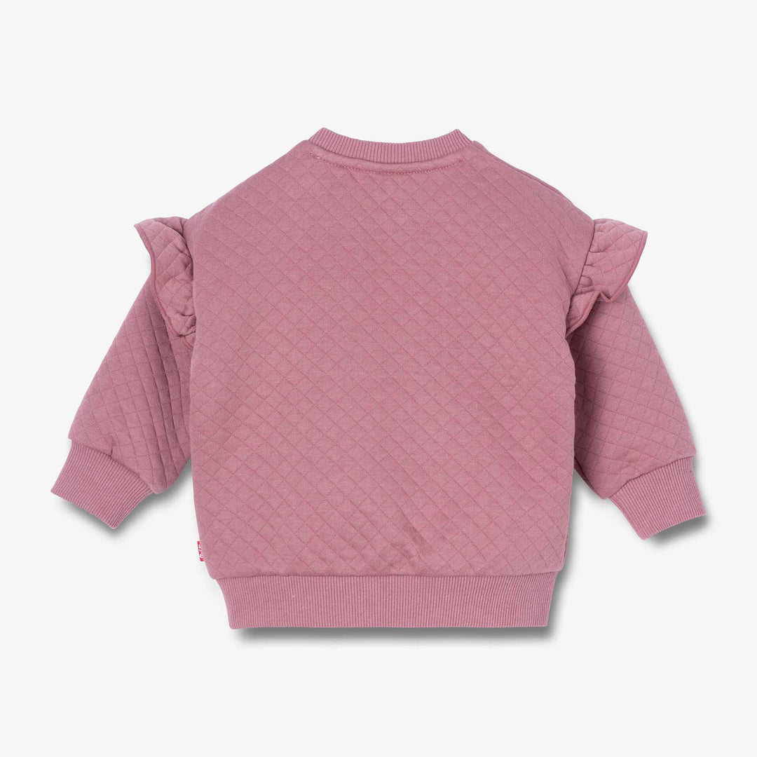 סוויטשירט עם טקסטורה צבע סגול