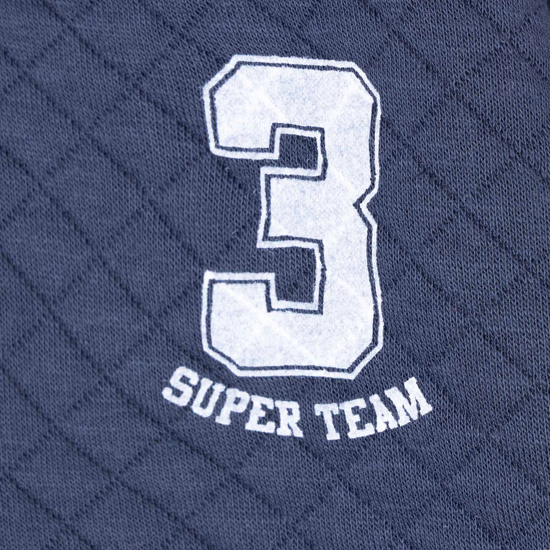 סוויטשירט עם טקסטורה צבע נייבי