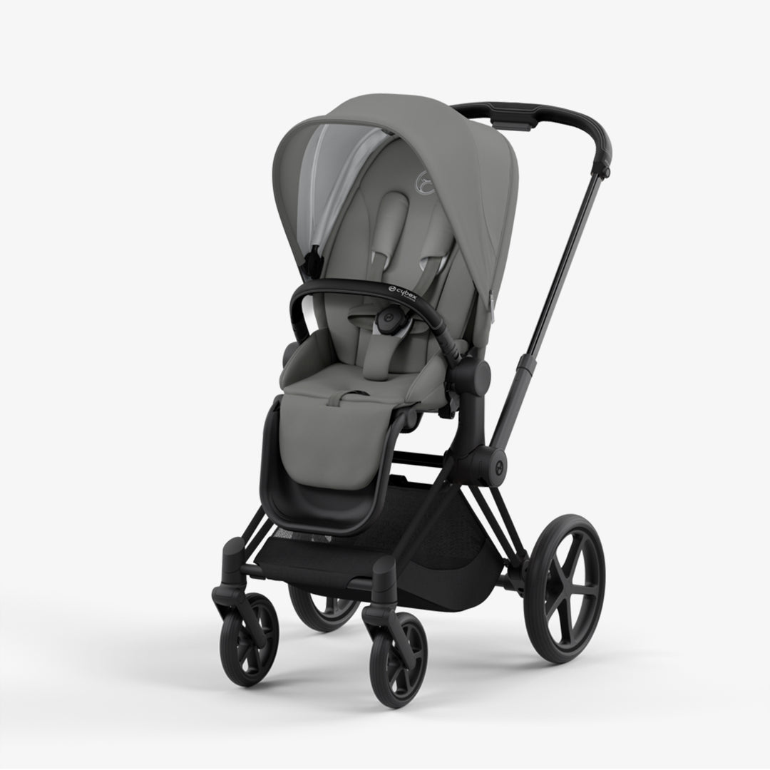 עגלת פריאם 4 אפור סוהו שלד שחור Cybex Priam