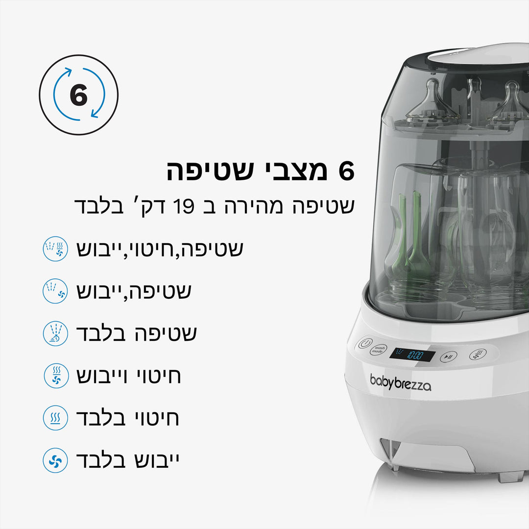 מדיח בקבוקים לבן+ 60 טבליות