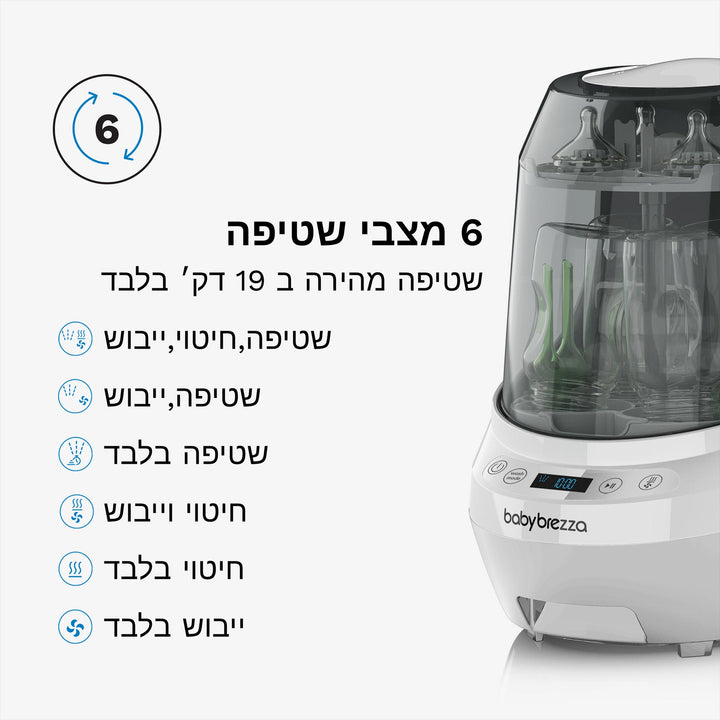 מדיח בקבוקים לבן+ 60 טבליות