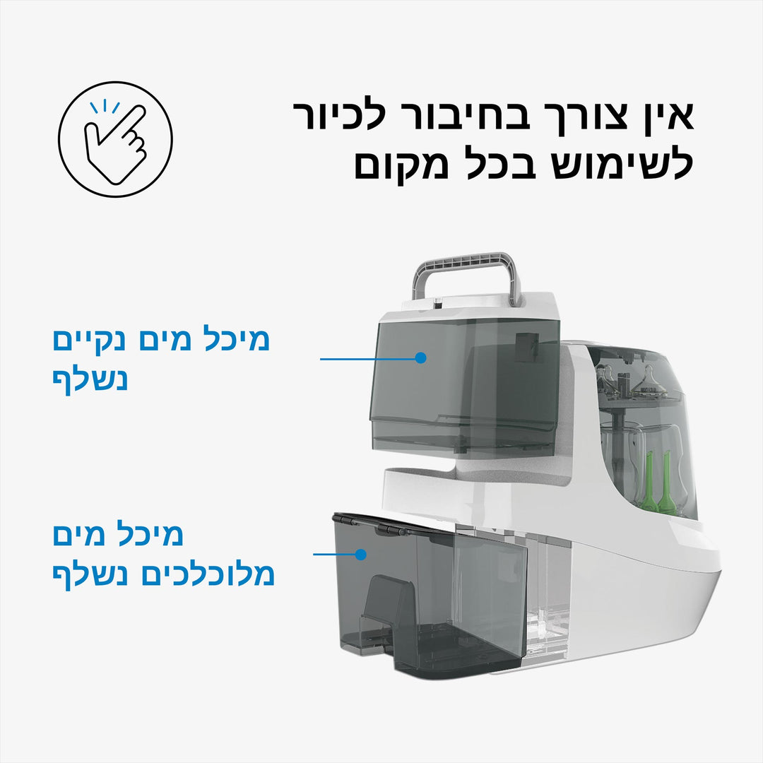 מדיח בקבוקים לבן+ 60 טבליות