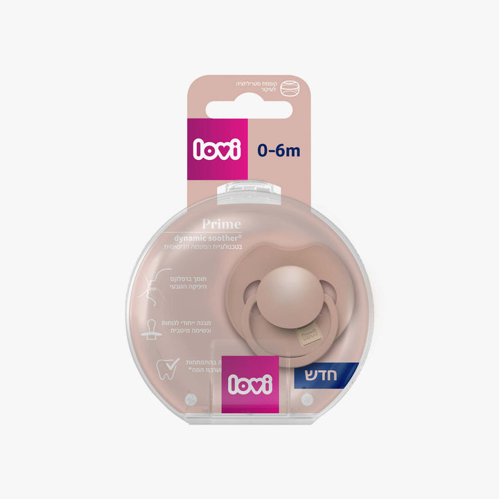 מוצץ סיליקון פריים 0-6 סומק