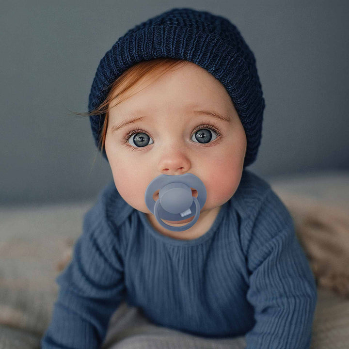 מוצץ סיליקון פריים 0-6 כחול