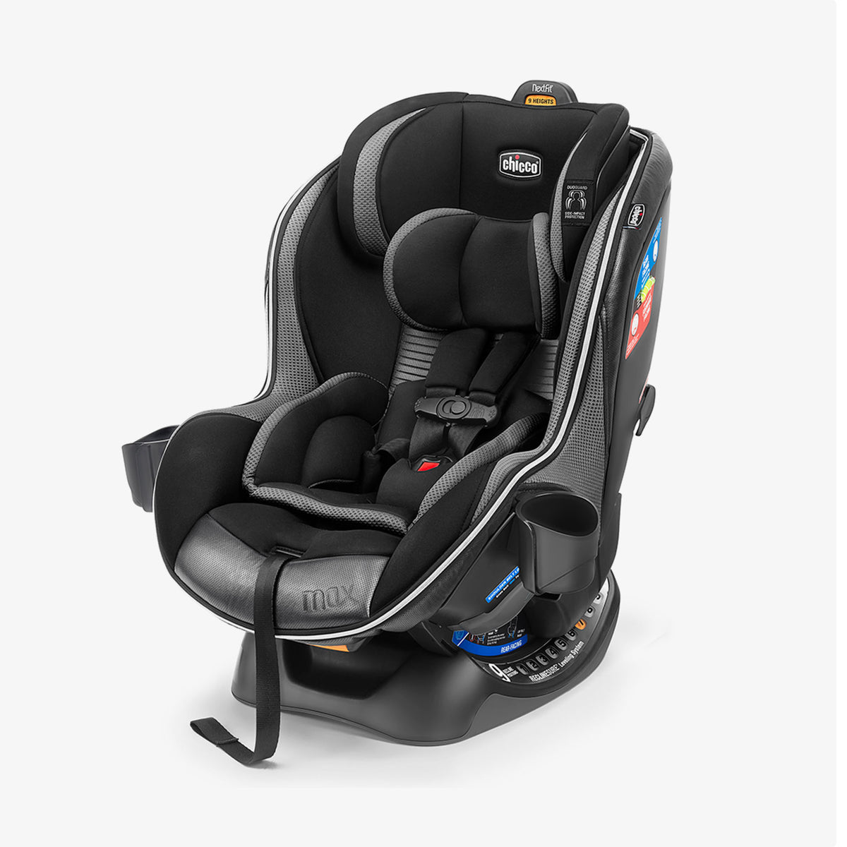 Nextfit Roving Pointer כיסא בטיחות צ'יקו נקסטפיט Chicco NextFit Zip Max שחור אפור כהה – Shilav